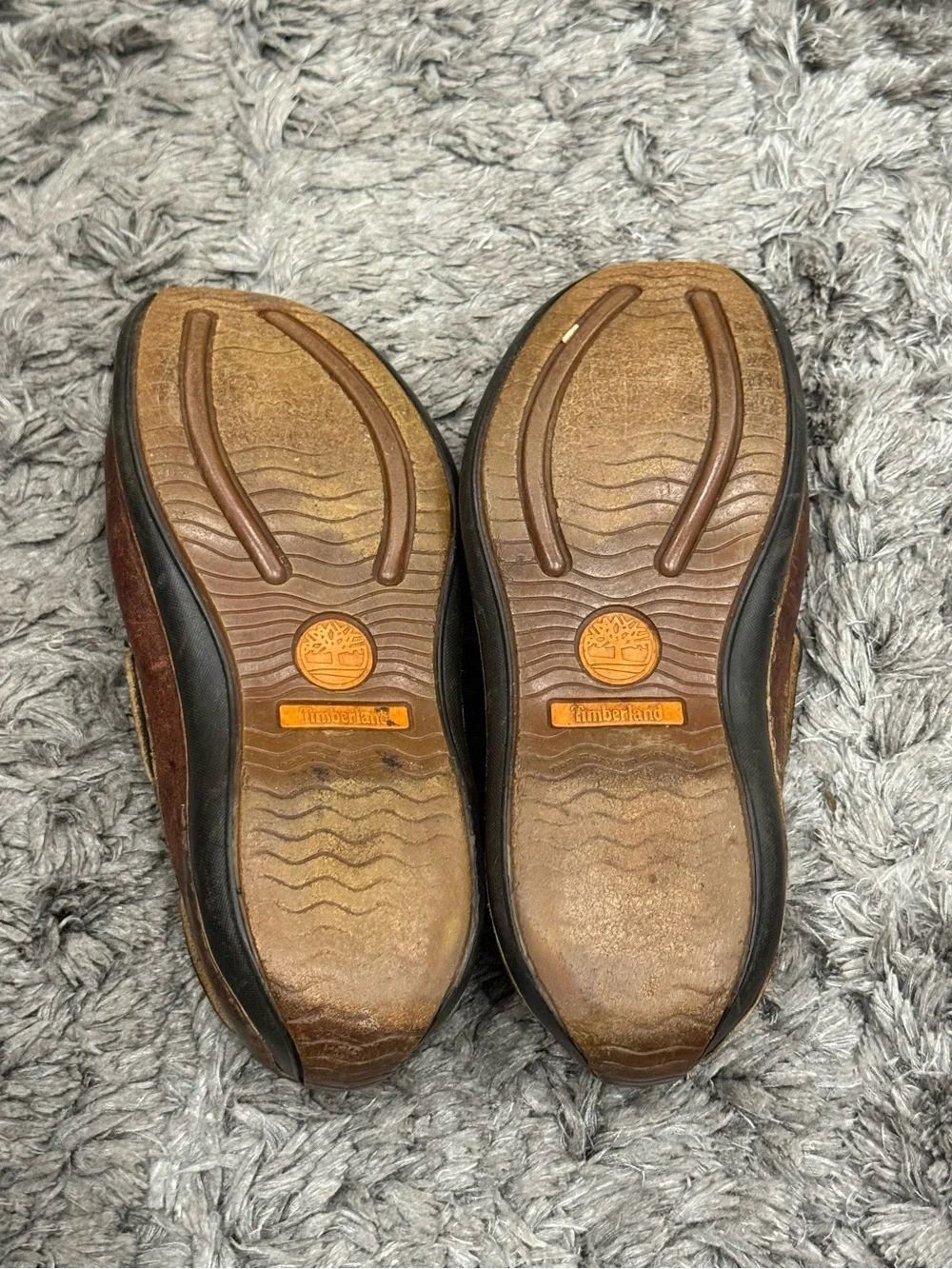 Timberland Mens Annapolis Boat Shoes Brown Leather 74013 Lace Up Moc Toe size 9M